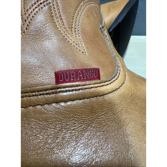 Durango Western Ranch Riding Distress Mens Boots Brown Size 10.5 EE main image 12